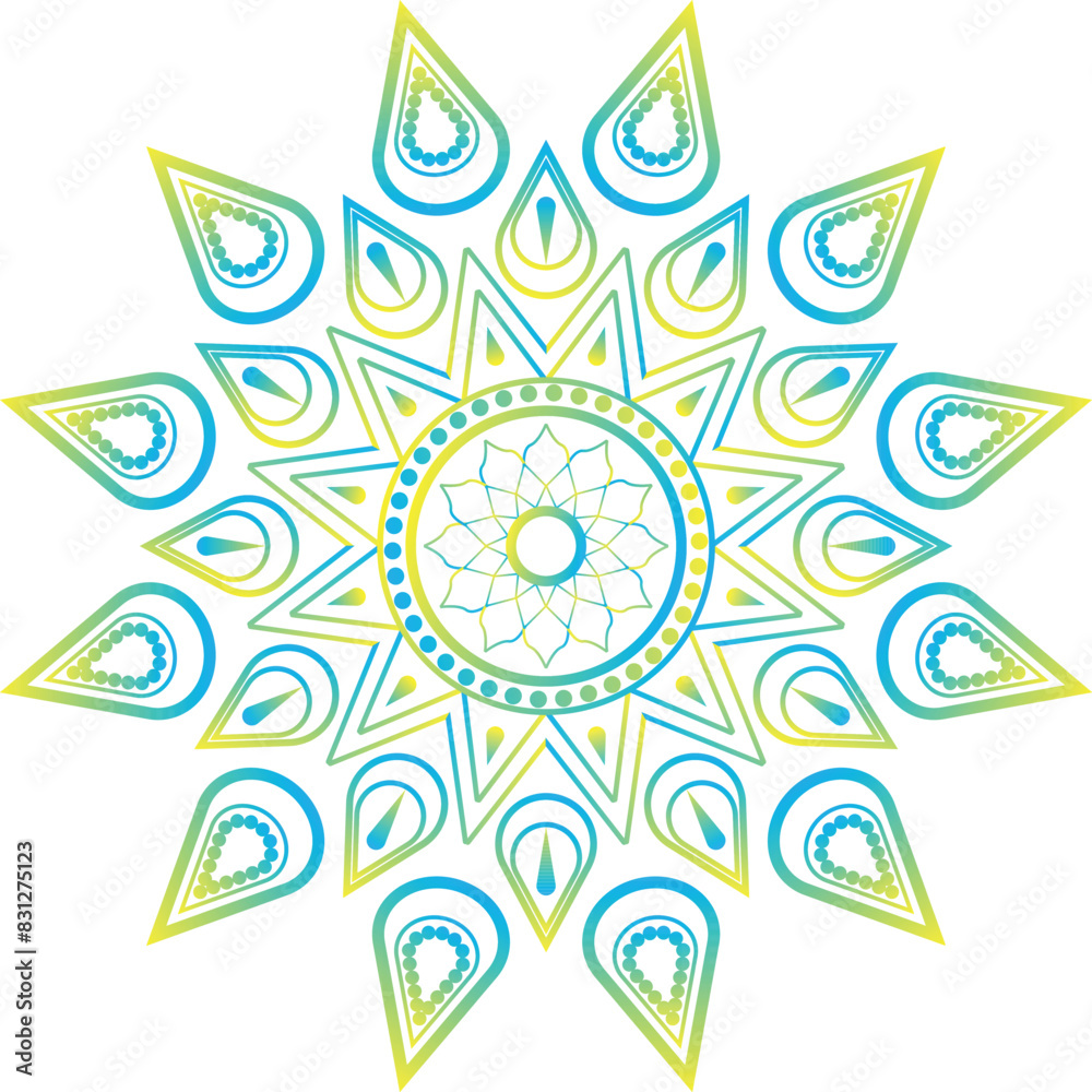 Fototapeta premium This is simple and vector Mandala background and it is editable.