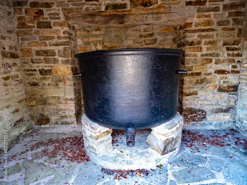 Huge famine pot not far from Lough Eske in County Donegal - Ireland photo