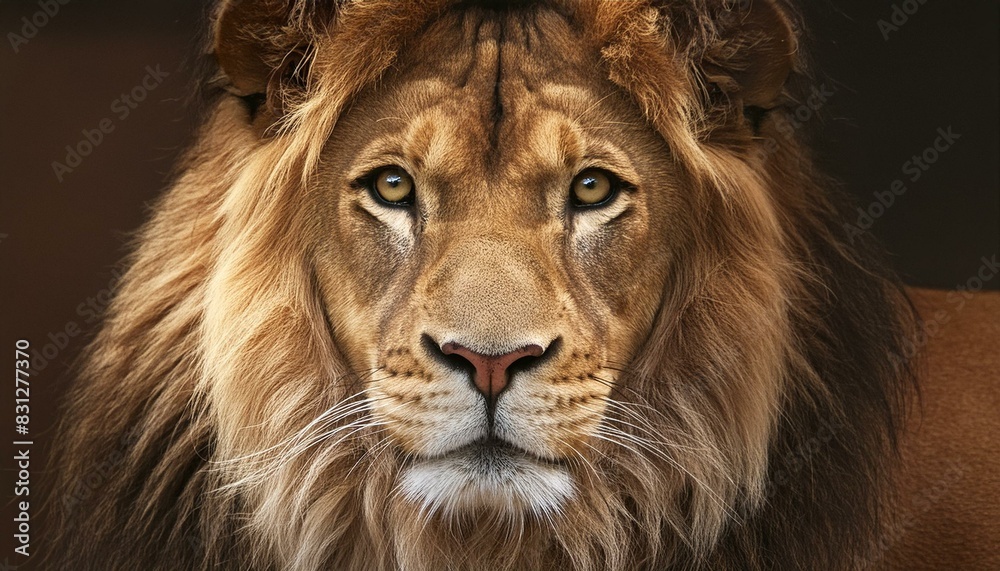 Fototapeta premium lion head portrait