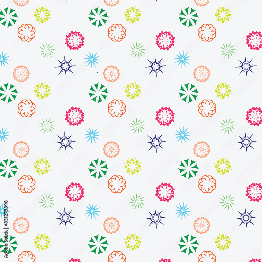 multy color clear bacgroung seamless vector illustration repeat pattern for clothing