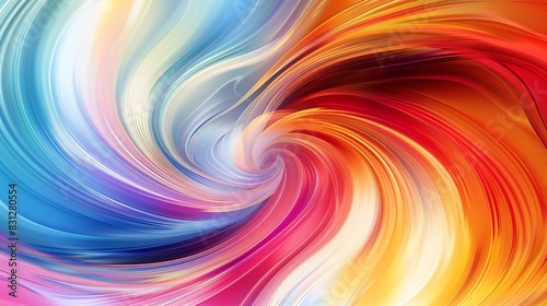 Vibrant swirling colors abstract art digital design creative studio close-up modern aesthetics for inspiration