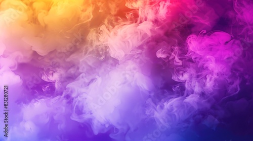 Colorful clouds on a purple background, rainbow colored clouds in the style of rainbow colored smoke background, colorful smoke background in the style of rainbow colored background, colorful smoke