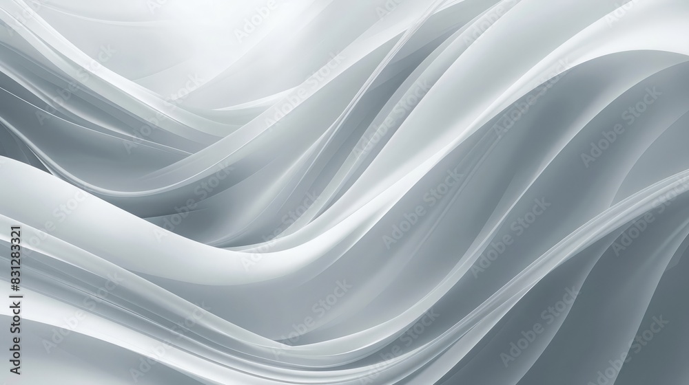 Abstract gray wave background with smooth, undulating lines, ideal for a modern and stylish wallpaper design Abstract gray wave background with smooth, undulating lines, ideal for a modern and stylish wallpaper design