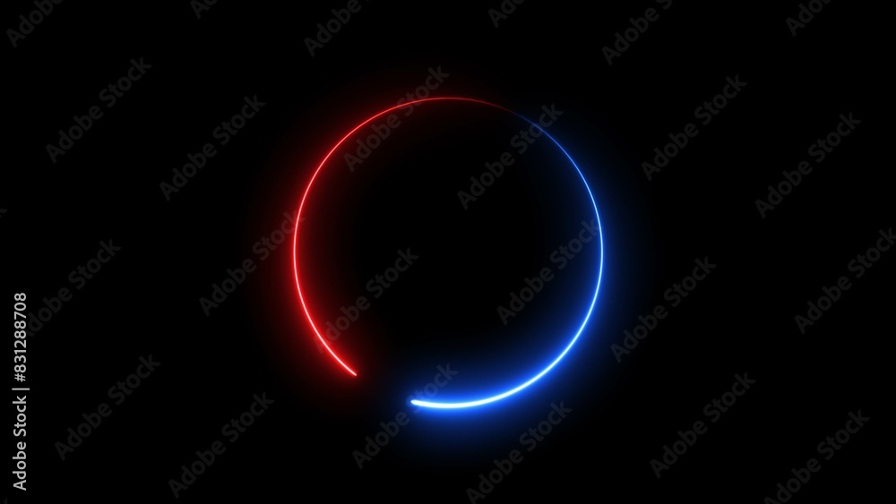 Abstract beautiful neon frame circle icon background illustration 4k. Abstract beautiful neon frame circle icon background illustration 4k.