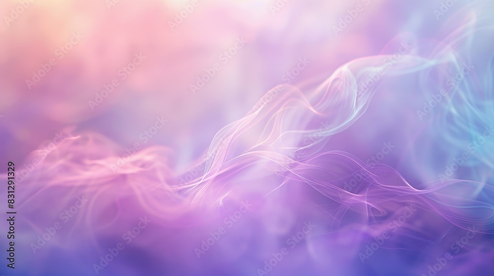 A smooth gradient background with pastel tones of purple, pink, and blue, featuring abstract defocused lines for a dreamy visual appeal A smooth gradient background with pastel tones of purple, pink, and blue, featuring abstract defocused lines for a dreamy visual appeal