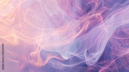 A defocused gradient background with pastel hues of purple, pink, and blue, featuring smooth, abstract lines for a serene visual effect