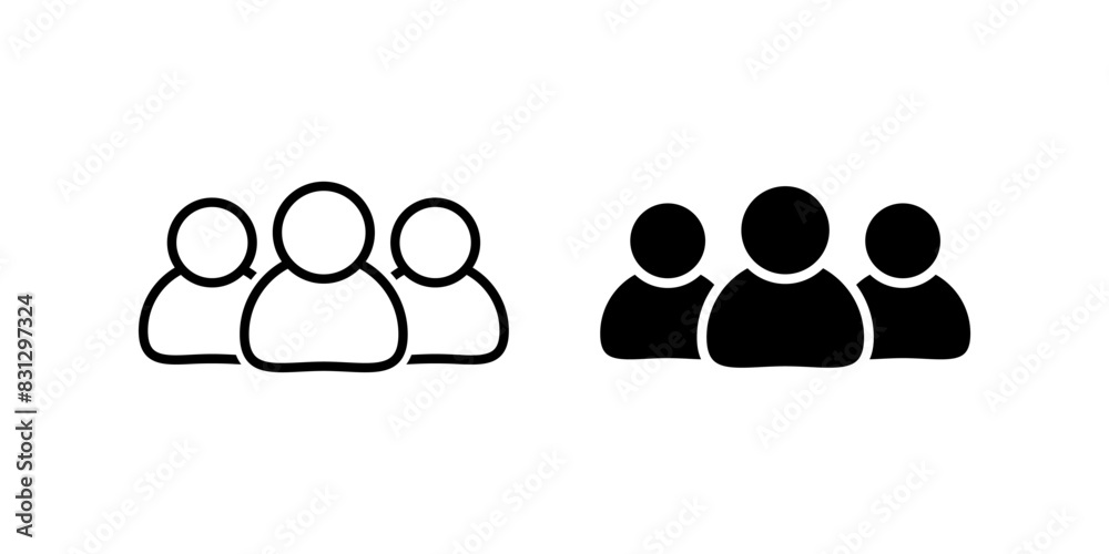 People icon set. for mobile concept and web design. vector illustration People icon set. for mobile concept and web design. vector illustration