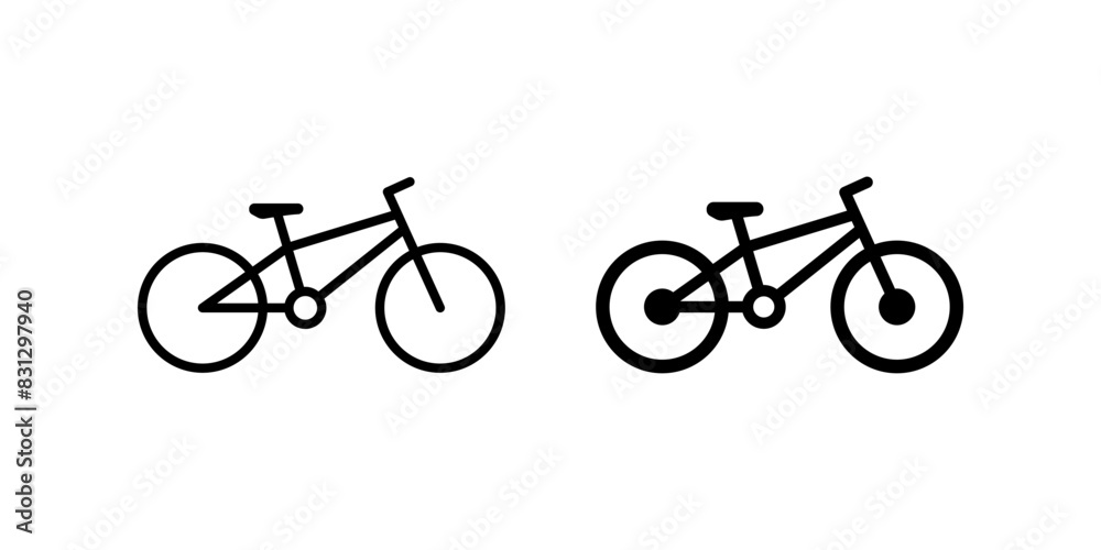 Fototapeta premium Bike icon set. for mobile concept and web design. vector illustration