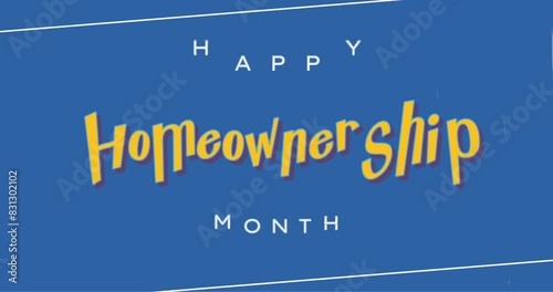 Homeownership Month Holiday Concept Video