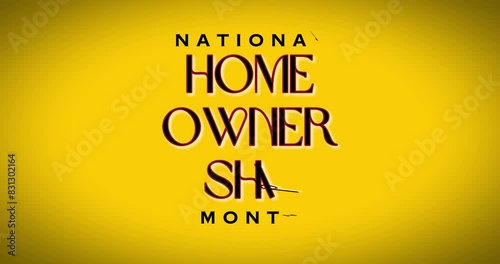Homeownership Month Holiday Concept Video