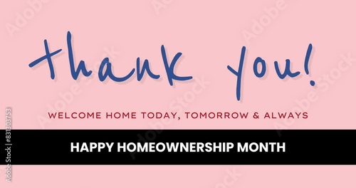 Homeownership Month Holiday Concept Video photo