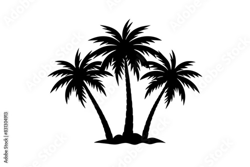 palm tree silhouette vector illustration