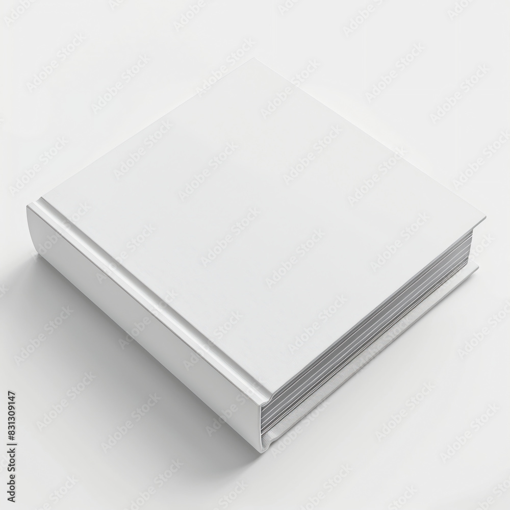 A book with a white surface as a mockup A book with a white surface as a mockup