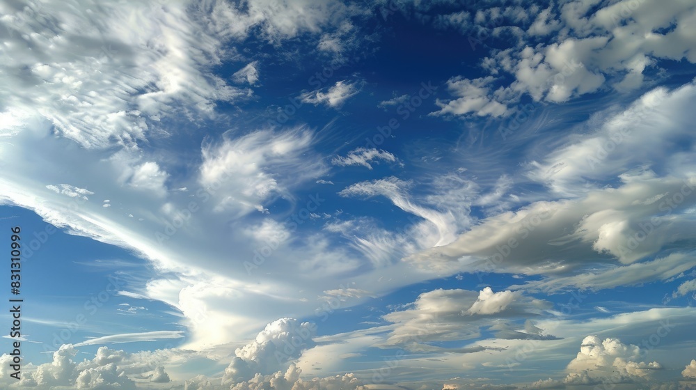 Naklejka premium Daytime sky cloud formation