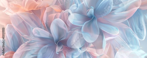 Abstract floral soft pastel background