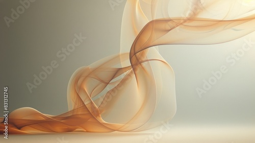 Blurry White and Orange Object