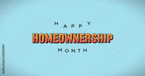 Homeownership Month Holiday Concept Video
