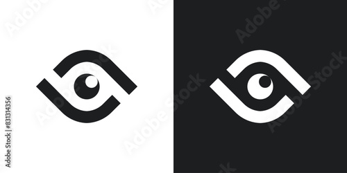 Eye care logo design. Premium Vector
