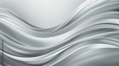 Smooth gray wave background with flowing lines and subtle gradients, perfect for a sophisticated and elegant wallpaper