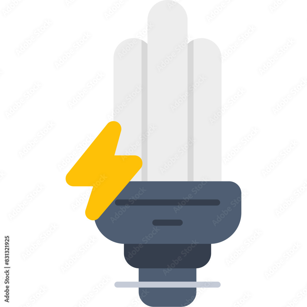 Energy Efficient Light Bulb Icon Energy Efficient Light Bulb Icon