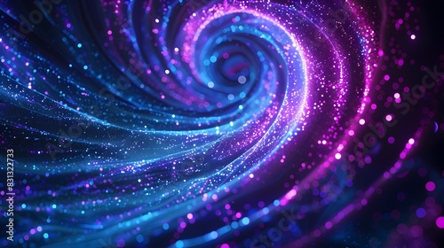 Mesmerizing Cosmic Vortex A Swirling Journey Through Ethereal Dimensions