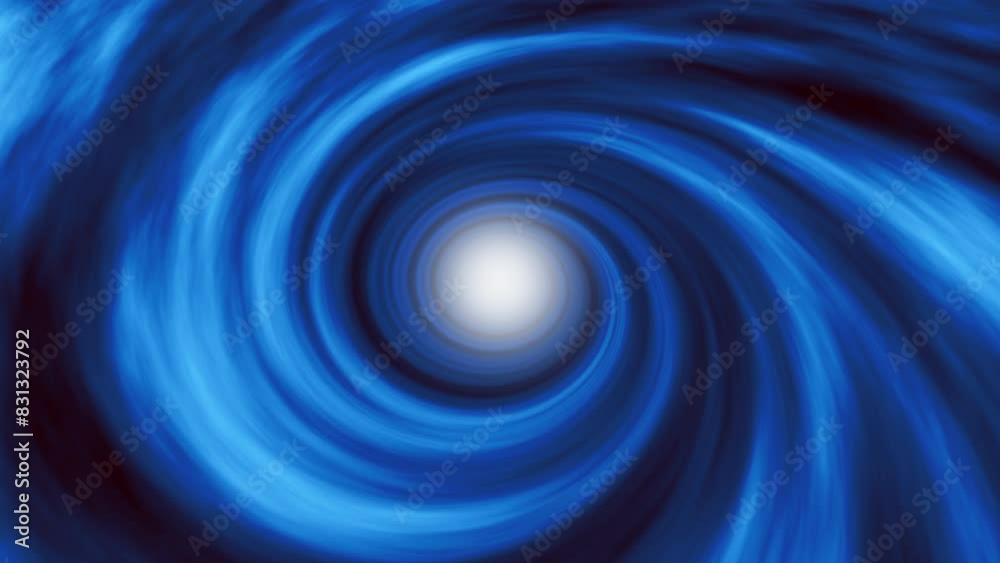 A swirling spiral blue looping vortex. A swirling spiral blue looping vortex.