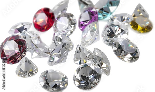 Sparkling Diamonds  A Close-Up of Pristine Gemstones