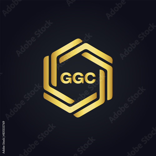 G G C, G G C design, G G C letter, G G C logo, GGC, GGC letter, GGC logo, GGC monogram, golden latter logo, GGC gold logo, icon, identity, industry, initial, letter, line, linked, logo, logos, logotyp