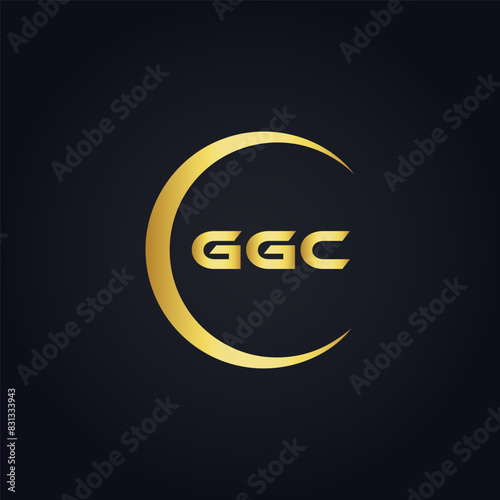 G G C, G G C design, G G C letter, G G C logo, GGC, GGC letter, GGC logo, GGC monogram, golden latter logo, GGC gold logo, icon, identity, industry, initial, letter, line, linked, logo, logos, logotyp