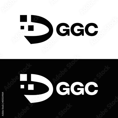 G G C, G G C design, G G C letter, G G C logo, GGC, GGC letter, GGC logo, GGC monogram, golden latter logo, GGC gold logo, icon, identity, industry, initial, letter, line, linked, logo, logos, logotyp