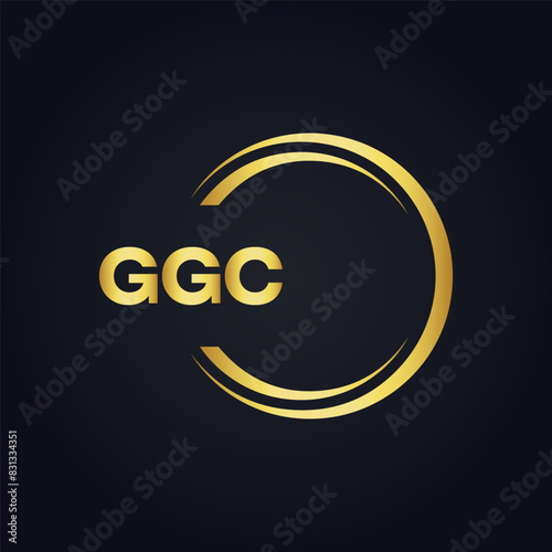 G G C, G G C design, G G C letter, G G C logo, GGC, GGC letter, GGC logo, GGC monogram, golden latter logo, GGC gold logo, icon, identity, industry, initial, letter, line, linked, logo, logos, logotyp