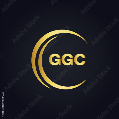 G G C, G G C design, G G C letter, G G C logo, GGC, GGC letter, GGC logo, GGC monogram, golden latter logo, GGC gold logo, icon, identity, industry, initial, letter, line, linked, logo, logos, logotyp