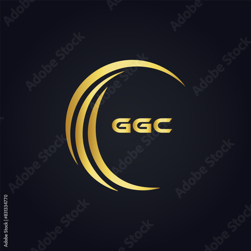 G G C, G G C design, G G C letter, G G C logo, GGC, GGC letter, GGC logo, GGC monogram, golden latter logo, GGC gold logo, icon, identity, industry, initial, letter, line, linked, logo, logos, logotyp