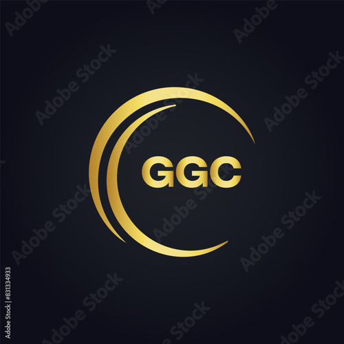 G G C, G G C design, G G C letter, G G C logo, GGC, GGC letter, GGC logo, GGC monogram, golden latter logo, GGC gold logo, icon, identity, industry, initial, letter, line, linked, logo, logos, logotyp