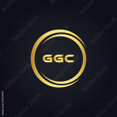 G G C, G G C design, G G C letter, G G C logo, GGC, GGC letter, GGC logo, GGC monogram, golden latter logo, GGC gold logo, icon, identity, industry, initial, letter, line, linked, logo, logos, logotyp