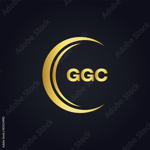 G G C, G G C design, G G C letter, G G C logo, GGC, GGC letter, GGC logo, GGC monogram, golden latter logo, GGC gold logo, icon, identity, industry, initial, letter, line, linked, logo, logos, logotyp