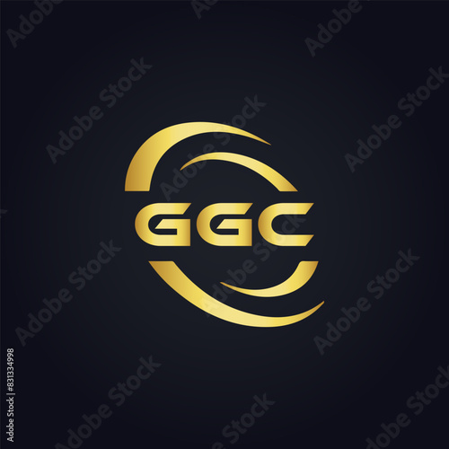 G G C, G G C design, G G C letter, G G C logo, GGC, GGC letter, GGC logo, GGC monogram, golden latter logo, GGC gold logo, icon, identity, industry, initial, letter, line, linked, logo, logos, logotyp