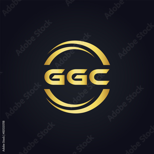 G G C, G G C design, G G C letter, G G C logo, GGC, GGC letter, GGC logo, GGC monogram, golden latter logo, GGC gold logo, icon, identity, industry, initial, letter, line, linked, logo, logos, logotyp