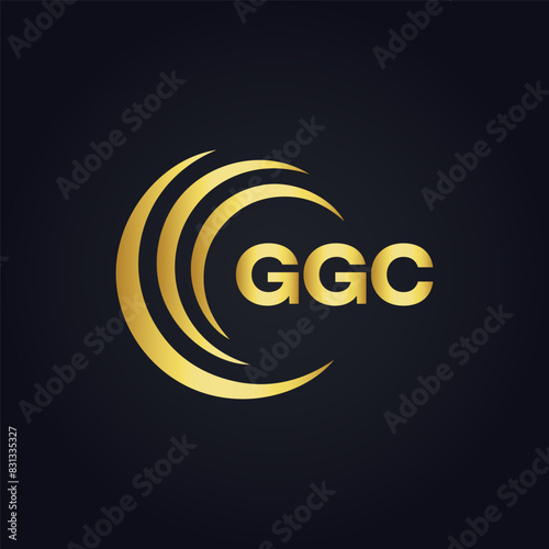 G G C, G G C design, G G C letter, G G C logo, GGC, GGC letter, GGC logo, GGC monogram, golden latter logo, GGC gold logo, icon, identity, industry, initial, letter, line, linked, logo, logos, logotyp