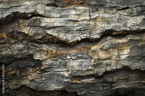 Close up view of a tree trunk
