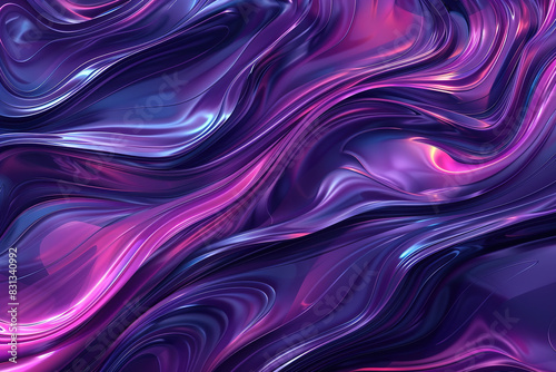 Purple and blue wavy lines background