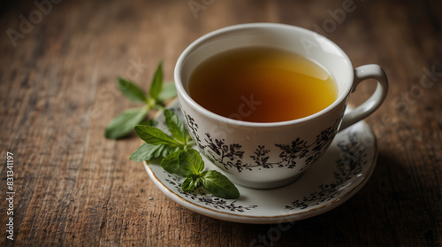 "Cup of Herbal Tea: Relaxing and Refreshing Beverage"