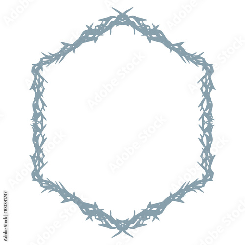 Elegant and realistic frame and hand drawn leaves, design template in line style. Vector background for wedding invitations, greeting cards, social media stories, labels, corporate identities