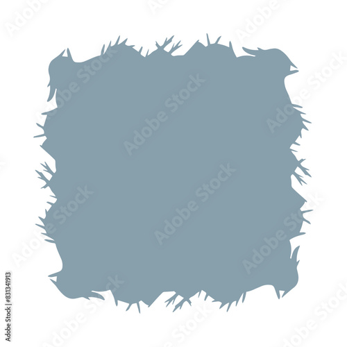Elegant and realistic frame and hand drawn leaves, design template in line style. Vector background for wedding invitations, greeting cards, social media stories, labels, corporate identities