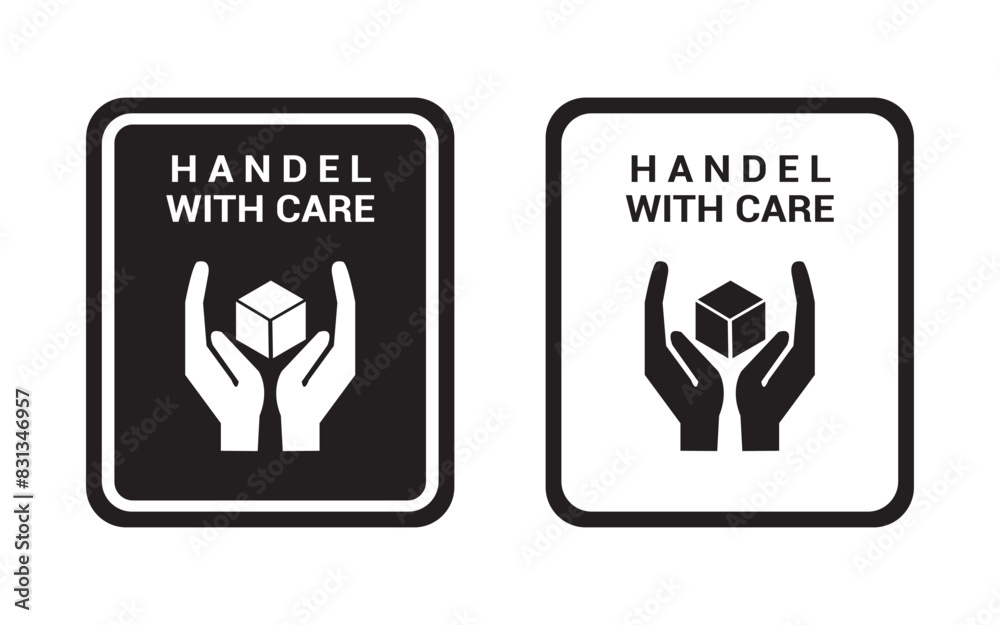 handle with care icon in white and black colors. handle with care flat vector icon from handle with care collection for web, mobile apps and ui. handle with care icon in white and black colors. handle with care flat vector icon from handle with care collection for web, mobile apps and ui.