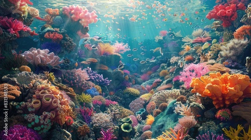 Beautifully Designed Coral Reef