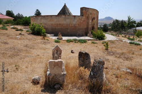 The Mama Hatun Tomb and Caravanserai in Tercan, Turkey, was built in the 12th century. photo