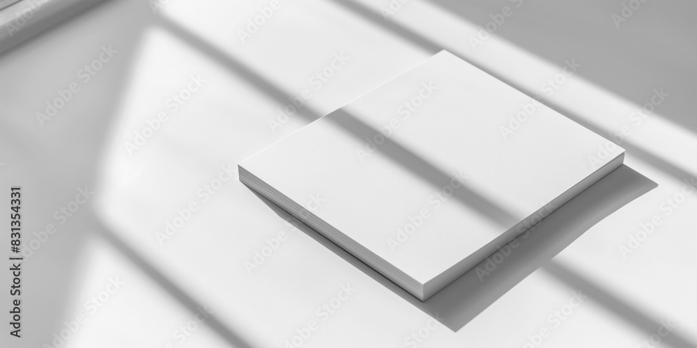 simple notepad with white paper, placed on a white background, with natural shadows that accentuate its texture and thickness.
Empty notebook ready to be filled. AI generated simple notepad with white paper, placed on a white background, with natural shadows that accentuate its texture and thickness.
Empty notebook ready to be filled. AI generated