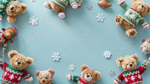 frame with teddy bears