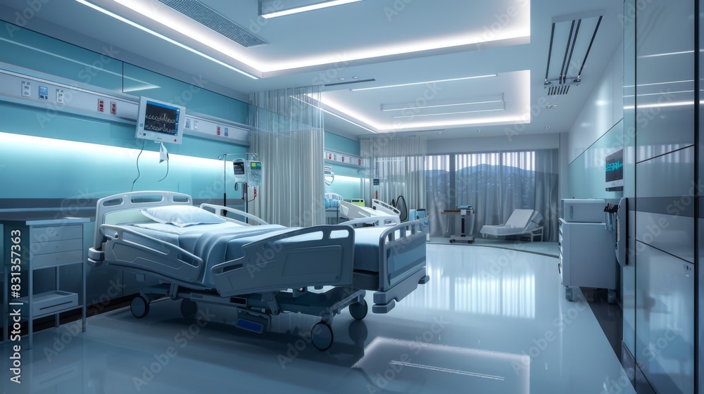 Obraz premium Hospital clinic illustration generated by ai